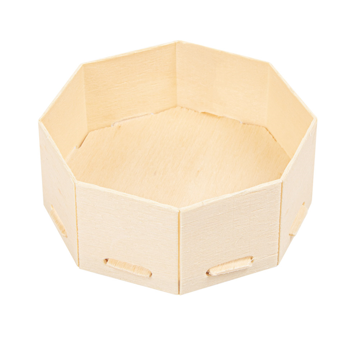 Recipiente em madeira para tapas 80x80x35mm 20x10 un