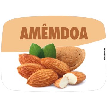 Etiqueta de Sabores para Gelados Amndoa