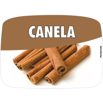 Etiqueta de Sabores para Gelados Canela