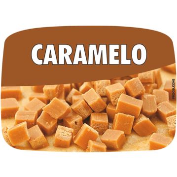 Etiqueta de Sabores para Gelados Caramelo