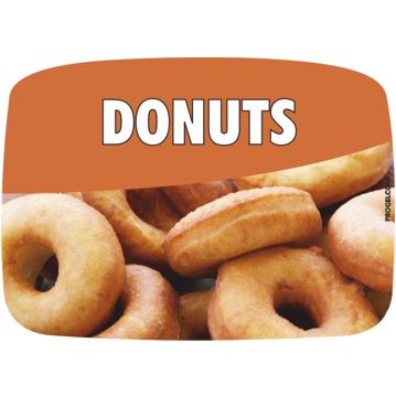 Etiqueta de Sabores para Gelados Donuts