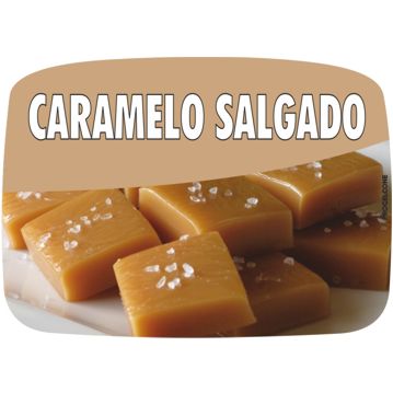 Etiqueta de Sabores para Gelados Caramelo Salgado