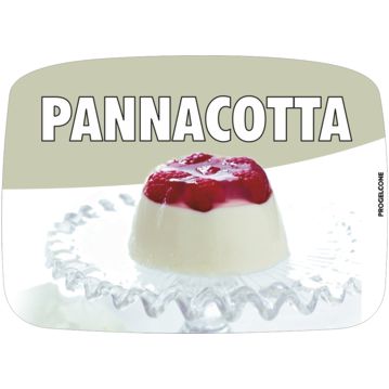 Etiqueta de Sabores para Gelados Pannacotta