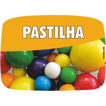 Etiqueta de Sabores para Gelados Pastilha