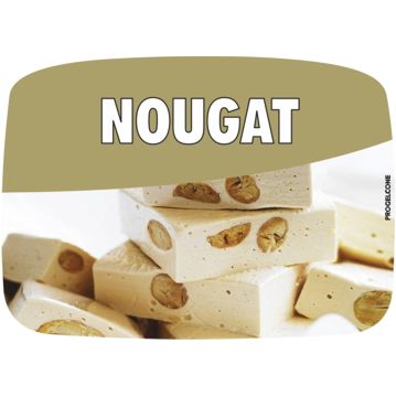 Etiqueta de Sabores para Gelados Nougat
