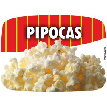 Etiqueta de Sabores para Gelados Pipocas
