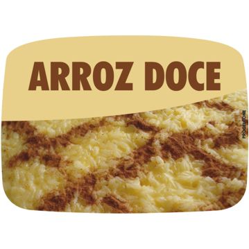 Etiqueta de Sabores para Gelados Arroz Doce