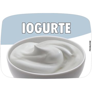 Etiqueta de Sabores para Gelados Iogurte