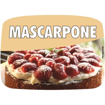 Etiqueta de Sabores para Gelados Mascarpone