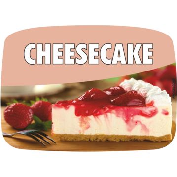 Etiqueta de Sabores para Gelados Cheesecake
