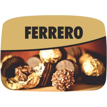Etiqueta de Sabores para Gelados Ferrero