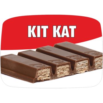Etiqueta de Sabores para Gelados Kit Kat