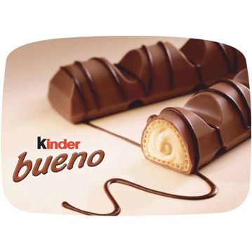Etiqueta de Sabores para Gelados Kinder Bueno