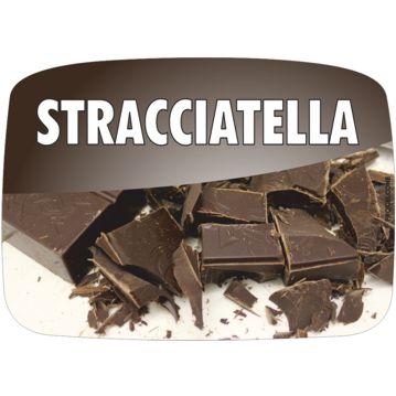 Etiqueta de Sabores para Gelados Stracciatella