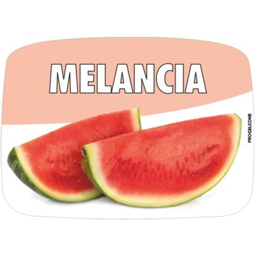 Etiqueta de Sabores para Gelados Melancia