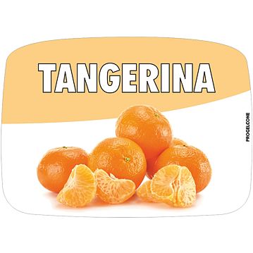 Etiqueta de Sabores para Gelados Tangerina