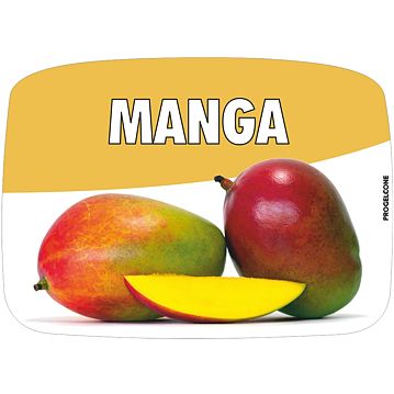 Etiqueta de Sabores para Gelados Manga