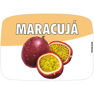 Etiqueta de Sabores para Gelados Maracuj