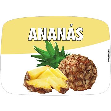 Etiqueta de Sabores para Gelados Anans
