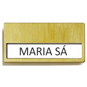 Placa de Identificao Pessoal 67x40mm Dourado 25 un