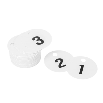 Nmeros de Guarda Roupa Duplicados 1-100 em PVC branco