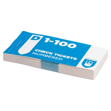 Bloco de Nmeros de Guarda Roupa Duplicados 1-100 em papel 30 un