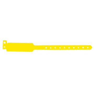 Bracelete no transfervel em PVC amarelo 250mm 100 un