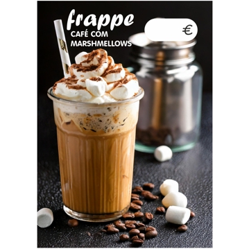 Imagem impressa A6 - Frapp Caf com Marshmallows