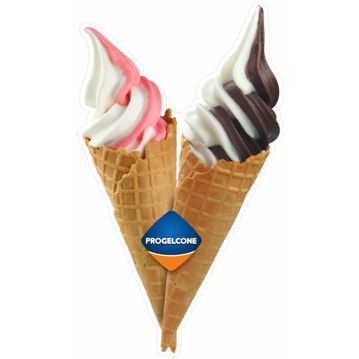 Autocolante Cone de Gelado Soft Progelcone 500x300mm