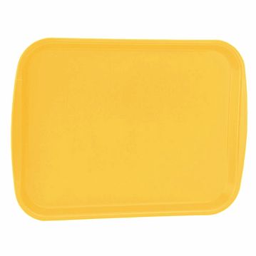 Plateau de repas en plastique 300x410mm Jaune 10 unit