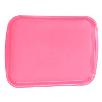 Tabuleiro de Refeio em Plstico 300x410mm Rosa