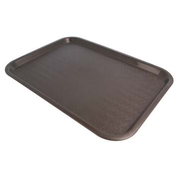 Plateau repas en plastique 304x414mm Chocolat 1 unit