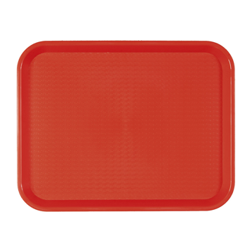 Plateau repas en plastique 304x414mm Rouge 1 unit