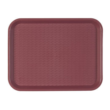 Plateau repas en plastique 304x414mm Bordeaux 1 unit