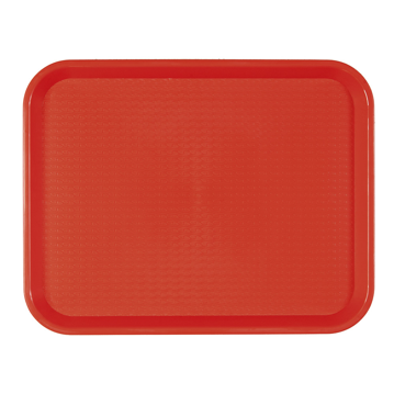 Plateau repas en plastique 275x355mm Rouge 1 unit