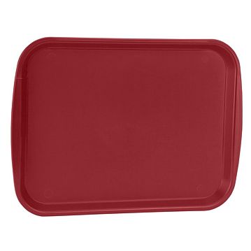 Plateau de repas en plastique 264x358mm Bordeaux
