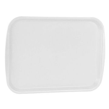Plateau de repas en plastique 264x358mm Blanc