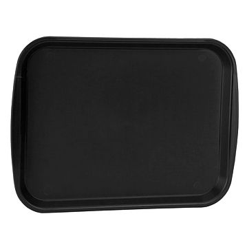 Plateau de repas en plastique 264x358mm Noir 10 unit
