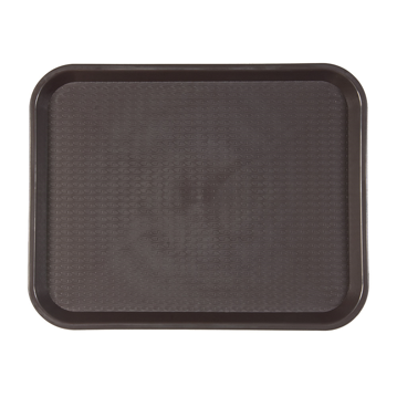 Plateau repas en plastique 275x355mm Chocolat 1 unit