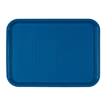 Plateau repas en plastique 275x355mm Bleu 1 unit