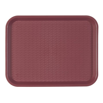 Plateau repas en plastique 275x355mm Bordeaux 1 unit