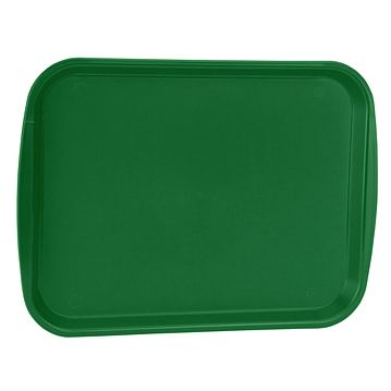 Plateau de repas en plastique 360x460mm Vert