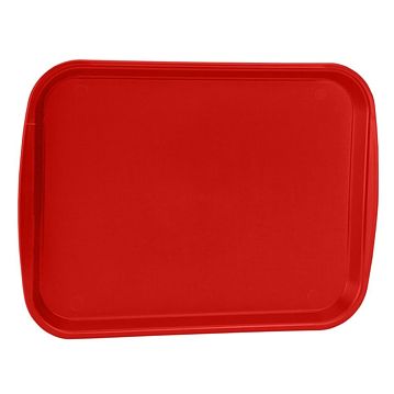 Plateau de repas en plastique 360x460mm Rouge