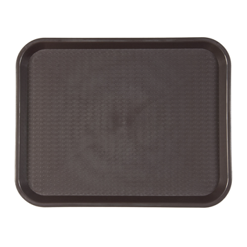Plateau repas en plastique 355x453mm Chocolat 1 unit