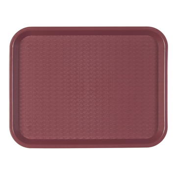 Plateau repas en plastique 355x453mm Bordeaux 1 unit