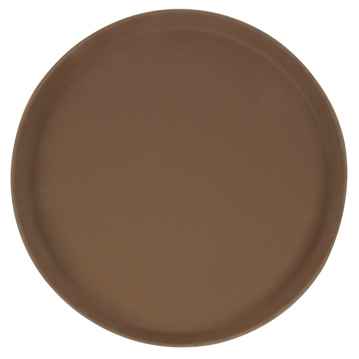 Plateau antidrapant rond brun 355mm 1 unit