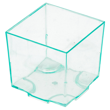 Cubo Empilhvel Degustao Verde gua 65ml 42x42x42mm 10x20 un