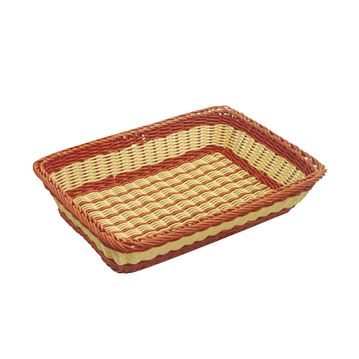 Cesta Tipo Vime Rectangular Bicolor 550x360x110mm 1 un