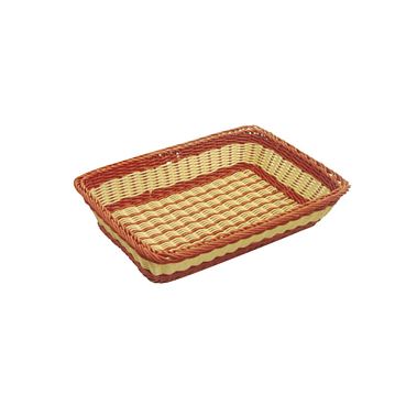 Cesta Tipo Vime Rectangular Bicolor 450x325x105mm 1 un