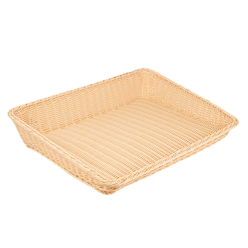 Cesta Tipo Vime Rectangular para Padaria 450x600x50/120mm 1 un